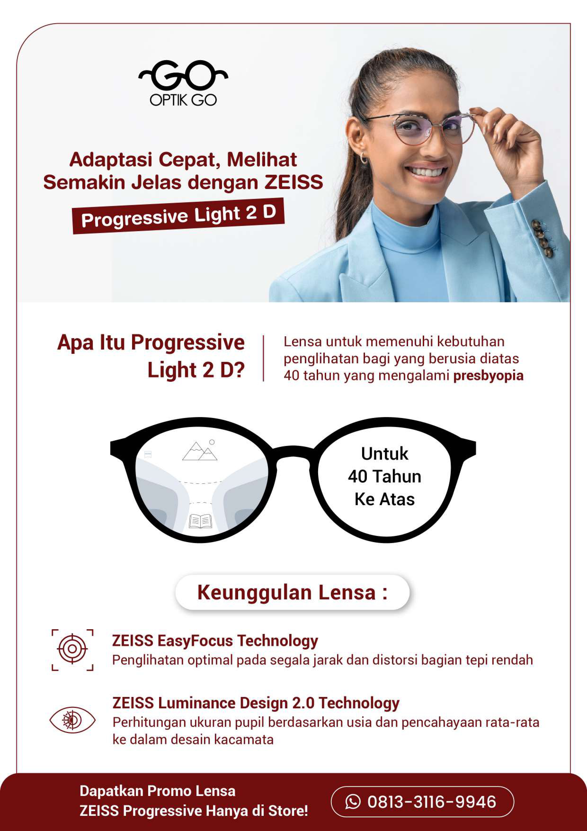 Lensa Progressive Light 2D: Inovasi Terkini untuk Penglihatan Maksimal - Optik Go